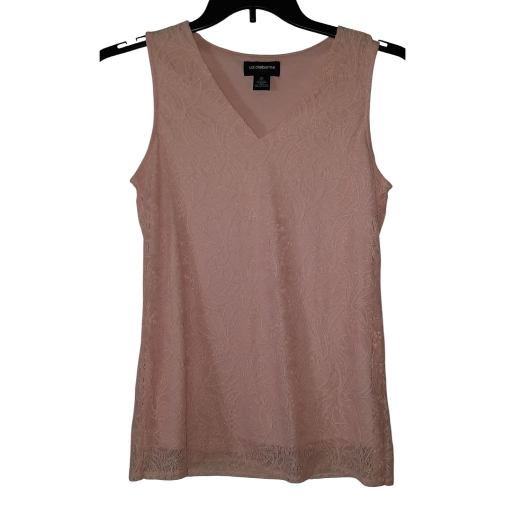 Liz Claiborne Pink Career Blouse Size Small Tall